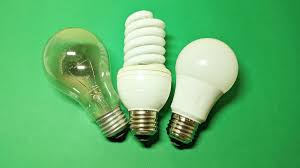 蛍光灯とLED電球の比較画像