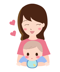 赤ちゃんと笑顔の女性教師のイメージ