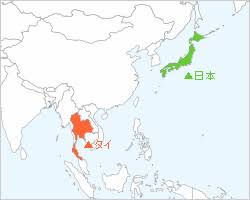 タイの地図
