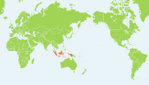 インドネシアの地図