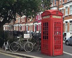 イギリスの電話ボックスの画像