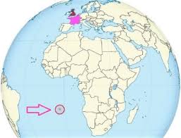 セントヘレナ島の地図と風景の画像