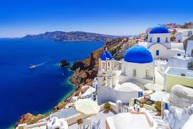 ギリシャの街並みの風景(フリー素材)