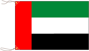 UAEへの国際電話の構成図(国番号・市外局番)