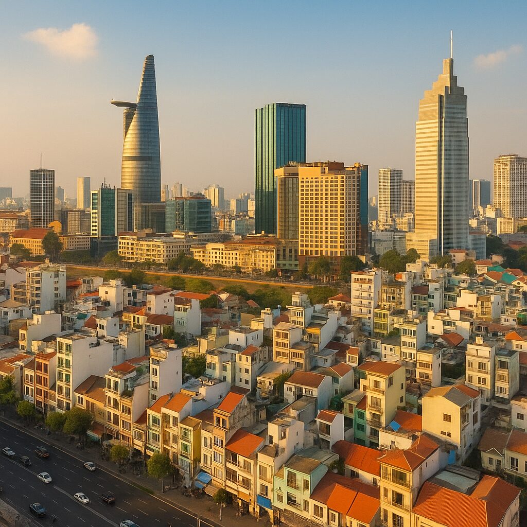 ホーチミンへの国際電話の入力例をまとめた図