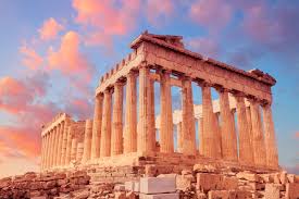 ギリシャ・アテネのパルテノン神殿の写真(フリー素材を利用)