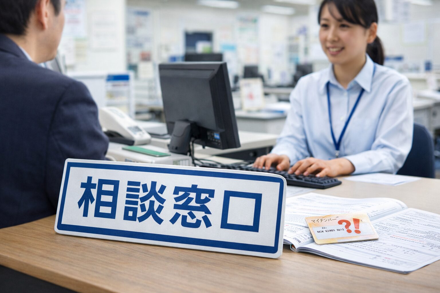 役所や相談窓口をイメージした写真素材（無料素材向け）